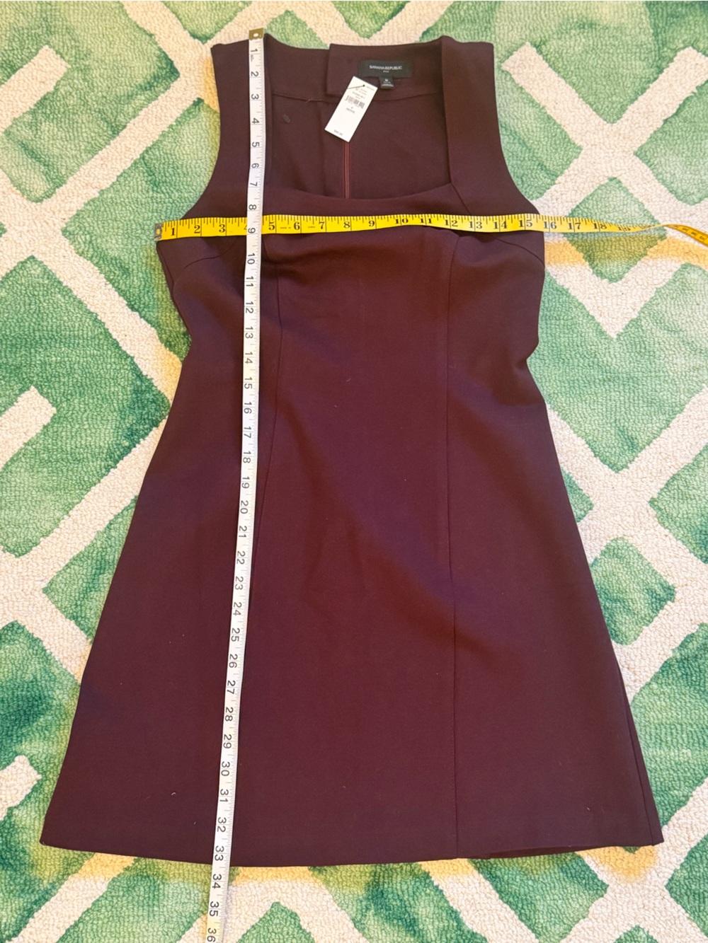 NWT Banana Republic Factory Seamed Mini Dress Size 6P in color Vino Rosso - Picture 7 of 11